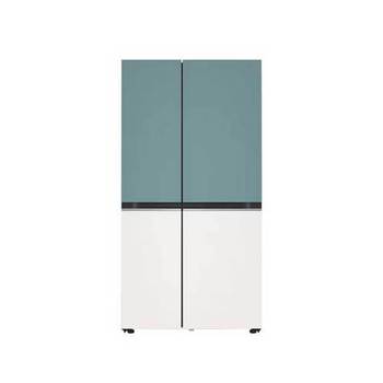 LG 디오스 냉장고 S834MTE011 클레이민트 베이지 832L