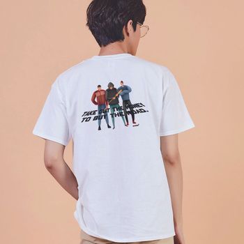 키밍 불량소년 강도 양아치 귀여운 그래픽 반팔티