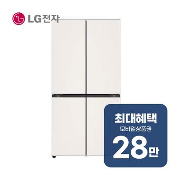 LG 디오스 오브제컬렉션 더블매직스페이스 냉장고 871L M875GBB232 렌탈 60개월 월 102900원