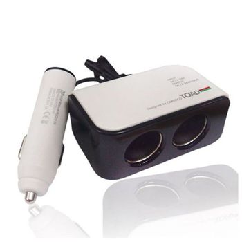 차량용 UIW336Y2 시거잭 충전기 USB 멀티소켓 시가잭 소켓 2구