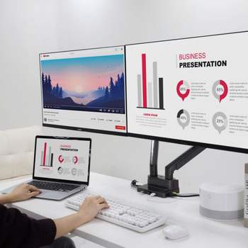 CamelMount HX21DT75 DMA2DS 싱글 듀얼 도킹 니터암 그레이