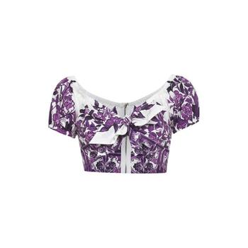 돌체앤가바나 마졸리카 프린트 팝린 탑 F7AV0THH5EP I13TN TP944461562