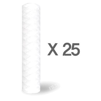 와운드실필터 하우징용 침전필터 500mm 1-100마이크론 25개 1BOX [국내생산]