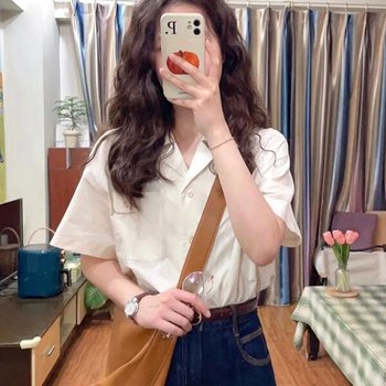 디스콧 포켓 루즈핏 반팔 셔츠