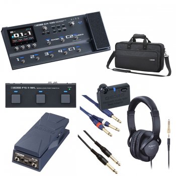 [해외] 보스  GX-100 기타 이펙트 프로세서 FS-1-WL + EV-30 + BT-DUAL