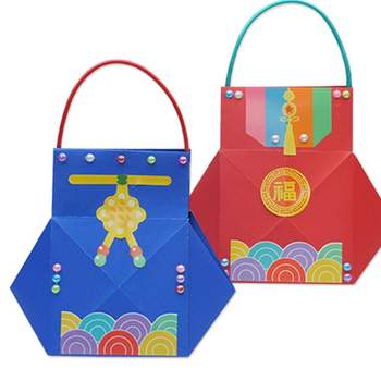 스티커로 EZ15OP32 꾸미는 복주머니 (4인용)