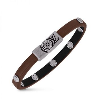 루이비통  영국 남자 플라워 에지 스터드 팔찌 M8835E 국내 A/S 가능