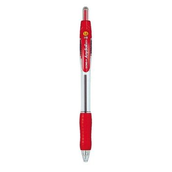 동아 유성볼펜 애니볼 501 볼펜 1.6mm 적색