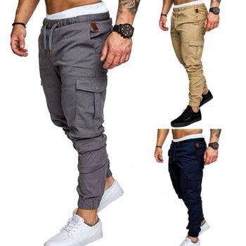 슬림핏 조거바지 면바지 조거팬츠 긴바지 편한 (WFI0OOU)