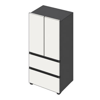 삼성 비스포크 AI 4도어 420L 김치냉장고 키친핏Max RK70F42M2A 코타화이트
