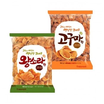 청우 2000 고구마형과자왕소라형 160gx16개입 스낵 맛있는과자 맛있는간식