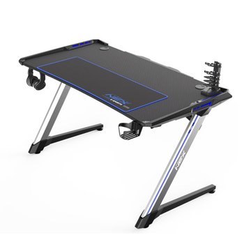 [행사] 디엑스레이서 GDN001 LED 데스크 사무용 1인용 게이밍 컴퓨터 책상 컵홀더 헤드셋걸이