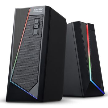 터치 보스와이즈 RGB LED 2채널 USB 스피커 USB스피커 노트북스피커 PC스피커 컴퓨터스피커