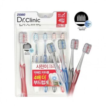 D 칫솔 4개입 시린니전용 닥터크리닉 시린이 치솔 시린이치솔 시린니치솔 닥터클리닉
