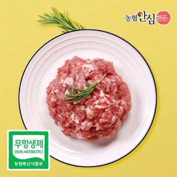 [오늘출발] (냉장)무항생제 국내산 후지(뒷다리살) 다짐육 500g