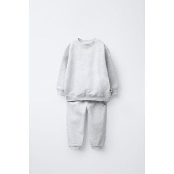 ZARA 자라 키즈 라벨 조거 스웨트셔츠  트라우저스 바지 팬츠 세트 그레이 말 1880608803 699121