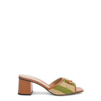Valentino V로고 우븐 블록 힐 뮬 8W2S0MH7IPL DAG TP979071873