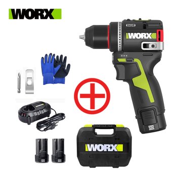 WORX 웍스 WU135.2 충전드릴 12V 2.5Ah 배터리2개+충전기1개 풀세트 무선 충전드라이버