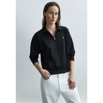 폴로랄프로렌 가벼운 플리스 쿼터 지퍼 스웨트셔츠 블랙 152069987