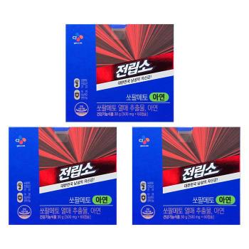 CJ 전립소 쏘팔메토 아연 500mg x 60캡슐 3박스 HIS (S33138799)
