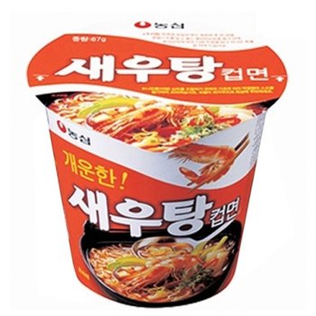 농심 새우탕면 소컵 6입 컵라면 야식 야식라면 야식컵라면