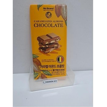 노브랜드 카라멜 아몬드 초콜릿 100gx4 간식 학교회사