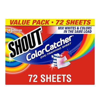 [해외] 샤우트 컬러캐쳐 시트형 세탁세제 72개입