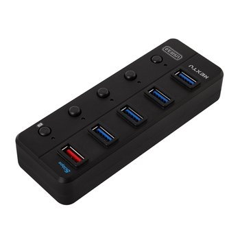 이지넷유비쿼터스 5포트 USB3.0 허브NEXT-UH305 유전원