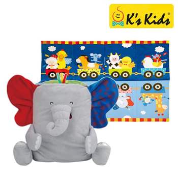 케이스키즈 BQZ022O8 코끼리 놀이매트 헝겊책 KA10754