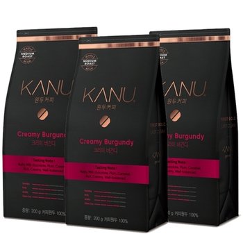 맥심 카누 원두 커피 크리미버건디 200g x 3개_