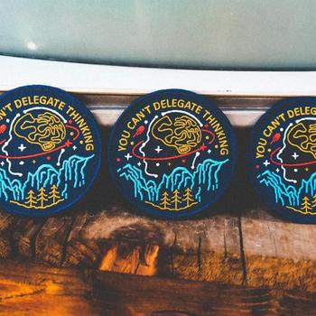 상세설명 참조 군용 밀리터리 패치 와펜 you cant delegate thinking