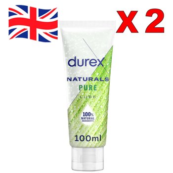[해외] 100ml  2개 듀렉스 내추럴 워터베이스 루브리칸트 젤, Durex Naturals Pure, Water Based Lub
