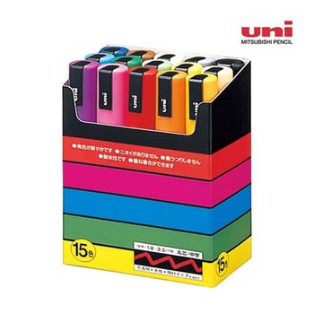 미쯔비시 유니 포스카 마카세트 5M 15색 (PC5M15C) 마카펜