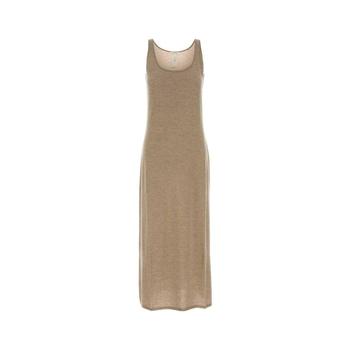[해외] 26SS 더로우 미디 원피스 10717Y986 DUN BEIGE O TAN