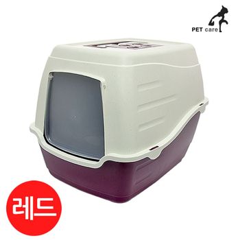 고양이 YCOU9739 후드화장실 레드 엠펫 CAT-L20