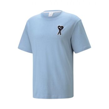 [해외] Puma x 아미 T-Shirt Faded Denim 푸마 x 아미 티셔츠 페이디드 데님