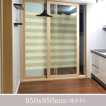 트리아스트1 반투명유리시트지(옐로우) 950x950mm