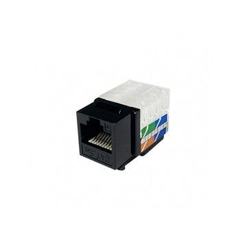 D[40536]Plus-UTP CAT.5E, 8P8C, 키스톤잭 모듈, L-Type, Black