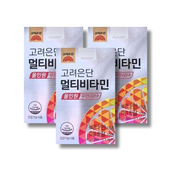 고려은단 멀티비타민 올인원 우먼 60+ 1500mg 60정 3박스 /wb (S47233802)