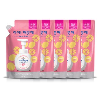 아이깨끗해 레몬 200ml 리필 x 5개