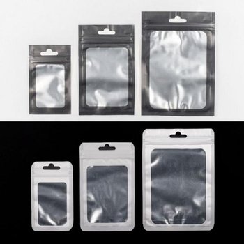 반투명 지퍼백 컬러 소품포장 미니 포장용 100개입 (47oVP)