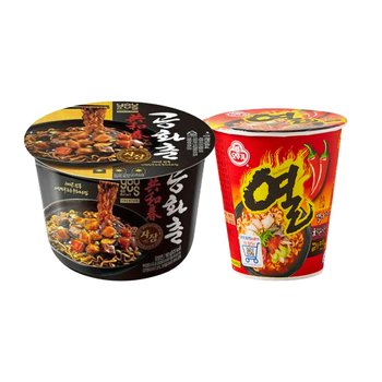 공화춘 짜장 160g 6개 + 오뚜기 열라면 62g 6개 총12개