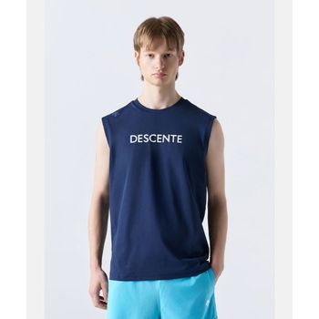 DESCENTE [DESCENTE X 김정윤 작가] 백그래픽 슬리브리스 네이비(SQ221EST61) 3119866