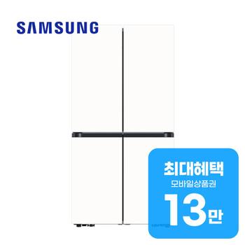 삼성 비스포크 AI 4도어 냉장고 905L (에센셜 화이트) RM70F90R2ZD 렌탈 60개월 월 49000원