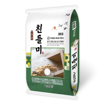 25년 푸드앤픽 특등급 친들미 단일품종 20kg 쌀 백미