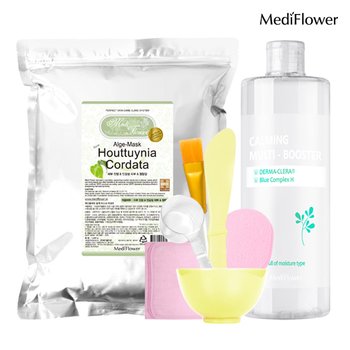 대용량 모델링팩 스타터팩 어성초 1kg+팩도구 6종+카밍 멀티 부스터 500ml