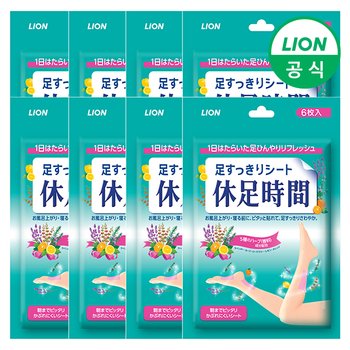 휴족시간 시원한 발마사지 쿨링시트 6매입 x 8개