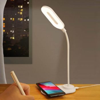 LED 스탠드 조명 2in1 무선충전 탁상등 독서등 독서실 공부방 북카페 북라이트 책상등