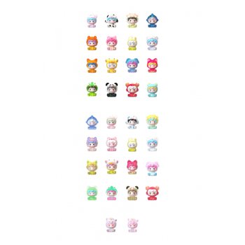 TOYBEBOP litter Bear BOX [숲의 원더랜드 시티] 시리즈 PVC제 도장이 끝난 트레이딩