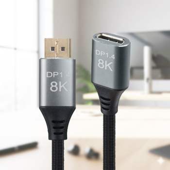 Coms 8K 디스플레이포트 연장선 2M DP 1.4V UHD 시네뷰 모니터 케이블 변환